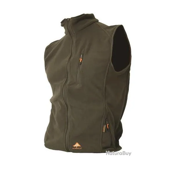 ALPENHEAT gilet chauffant FIRE FLEECE polaire VERT