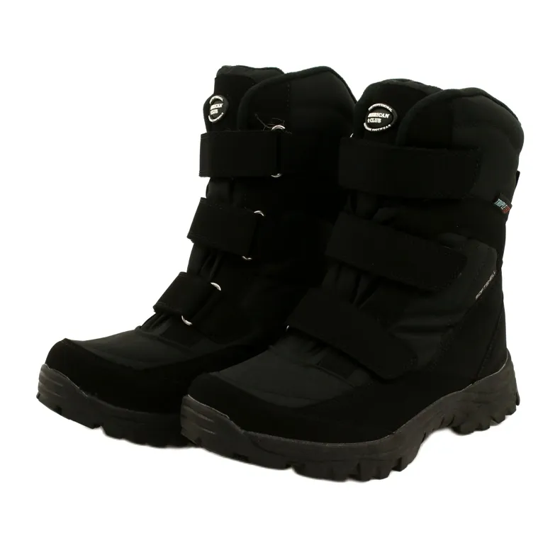 American Club Bottes Softshell Chauffantes Avec Velcro SN06/22 Noir le noir