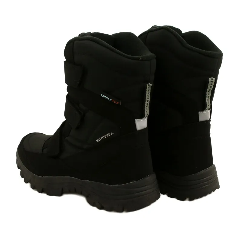 American Club Bottes Softshell Chauffantes Avec Velcro SN06/22 Noir le noir