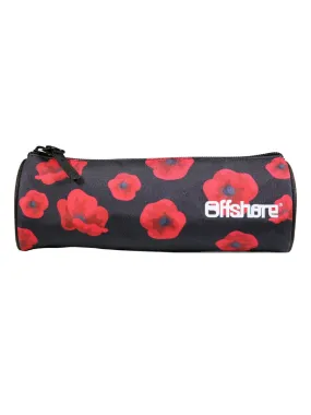 BAGTROTTER Trousse scolaire ronde Offshore Noir Coquelicots - Noir