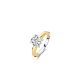 Bague Ti Sento - 1464ZY  Argent Doré Et Oxyde De Zirconium GM | 3 Suisses