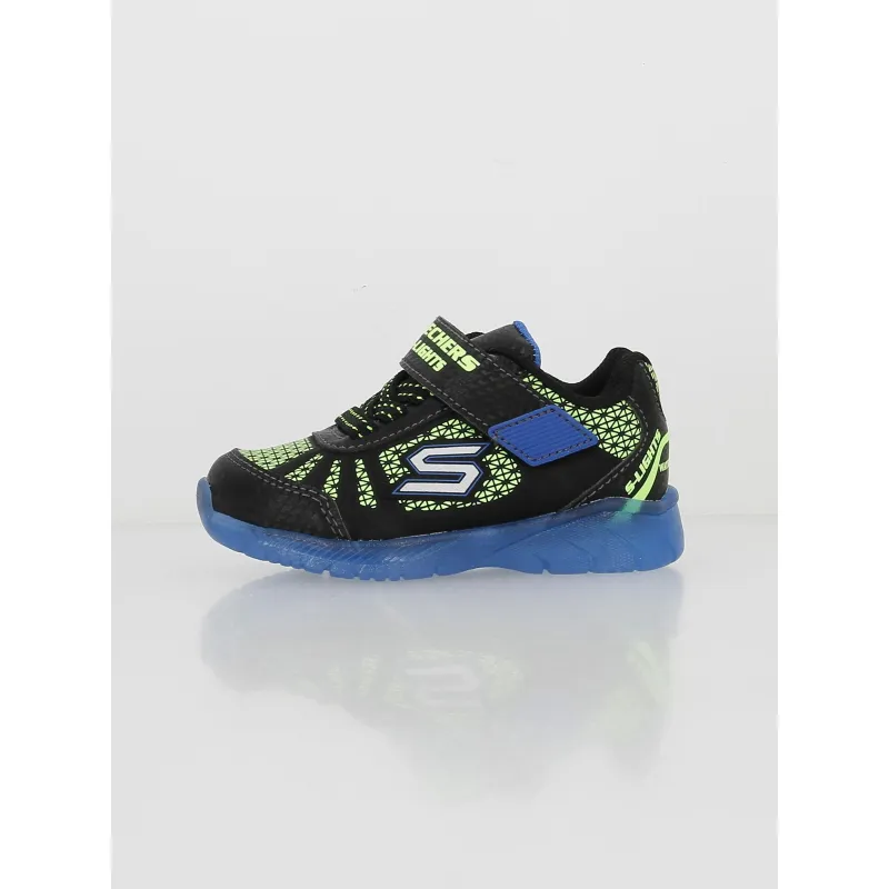 Baskets loisir lumière bleu marine enfant - Skechers  | wimod