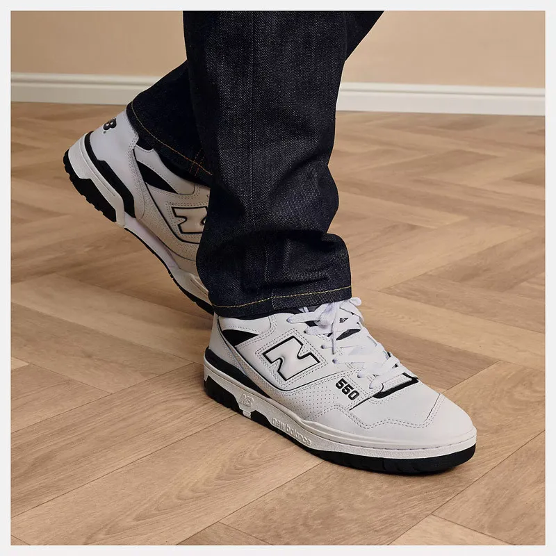 Baskets New Balance 550 - Blanc/Noir - BB550-HA1