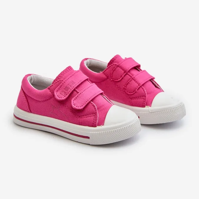 Baskets Velcro Enfant Big Star NN374113 Fuchsia rose