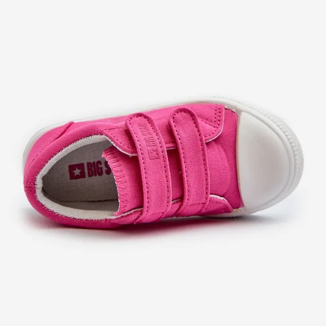 Baskets Velcro Enfant Big Star NN374113 Fuchsia rose