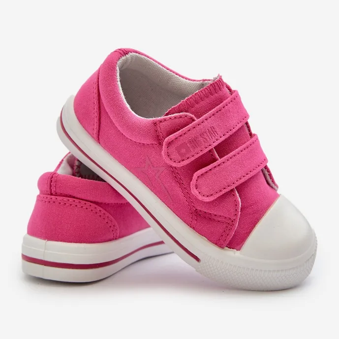 Baskets Velcro Enfant Big Star NN374113 Fuchsia rose