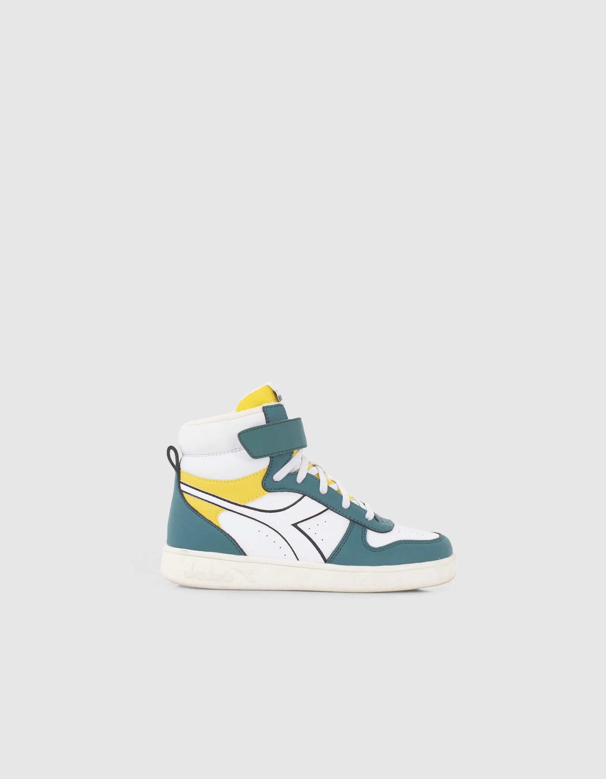 Baskets vertes, blanches et jaunes IKKS X DIADORA