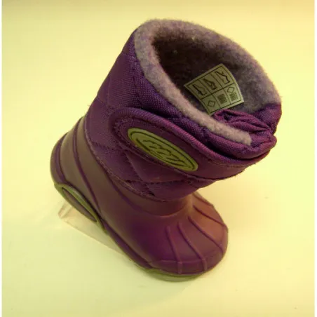 Bottes hiver Violet réglables avec Velcro | Igert Chausseur & Maroquinier