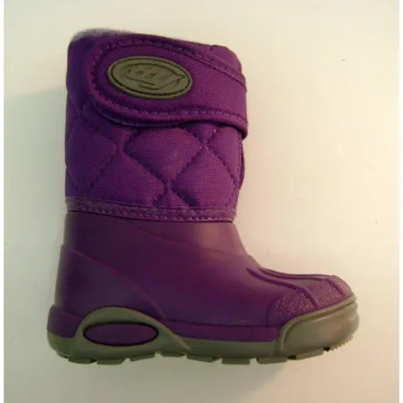 Bottes hiver Violet réglables avec Velcro | Igert Chausseur & Maroquinier