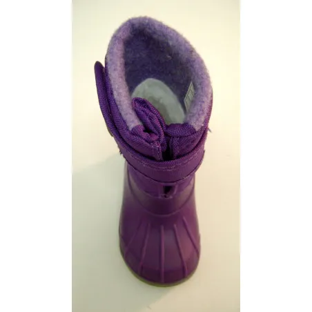 Bottes hiver Violet réglables avec Velcro | Igert Chausseur & Maroquinier