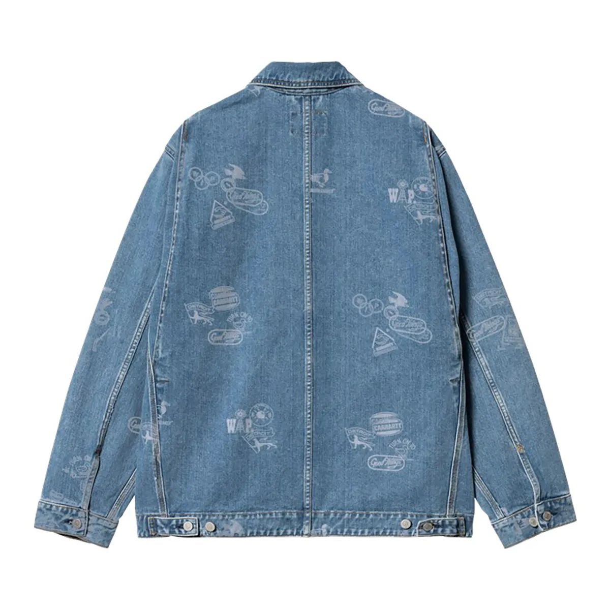 Carhartt Wip . Stamp Jacket . Blue Bleached — Le Shop Nîmes