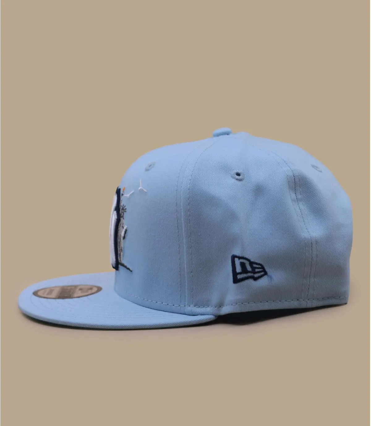 Casquette snapback NY bleue statue de la liberté - Casquette MLB Summer Icon 9Fifty NY glacier blue New Era : Headict