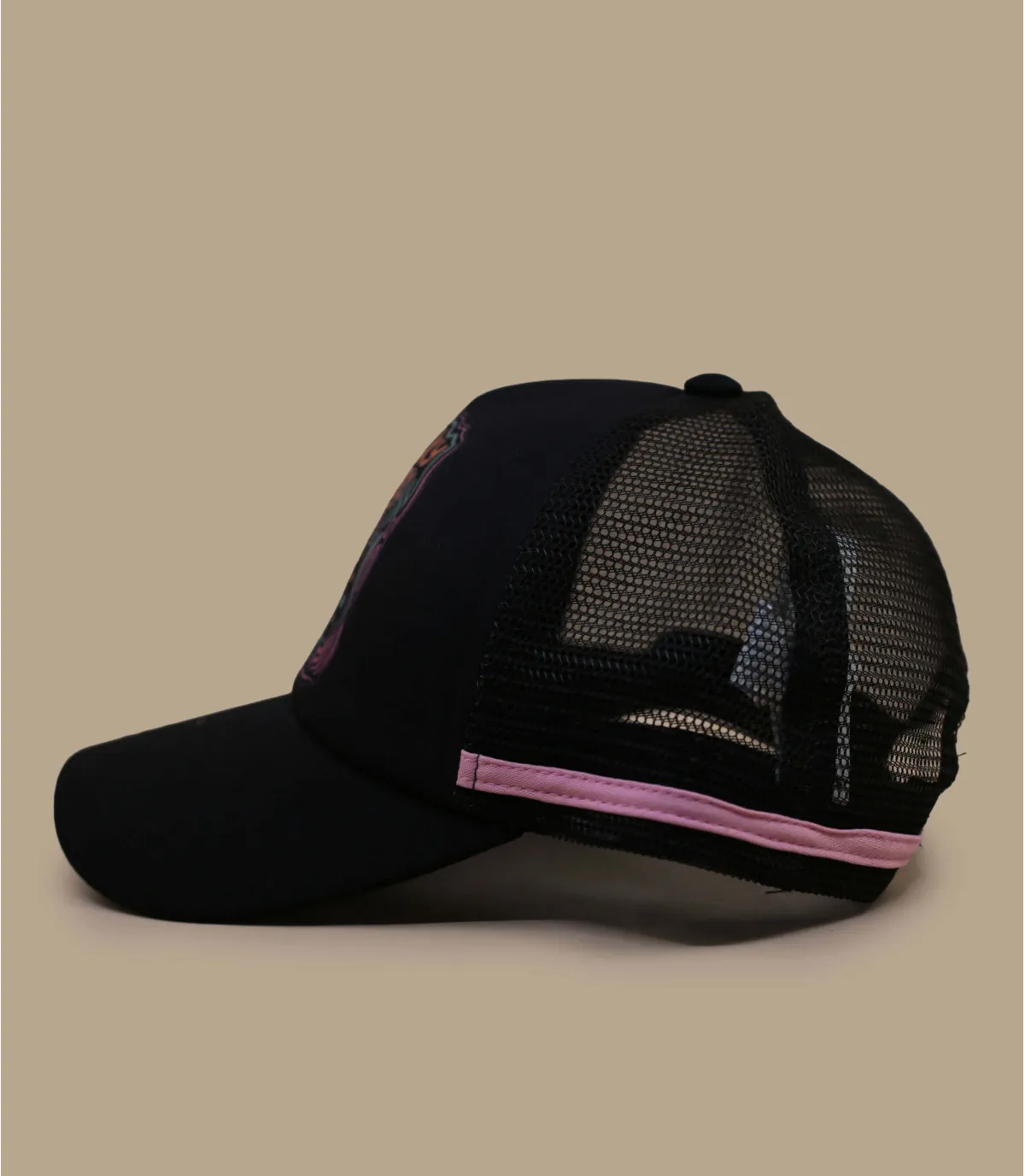 Casquette trucker femme gris et rose - Casquette Trucker Dig This Anthracite Roxy : Headict