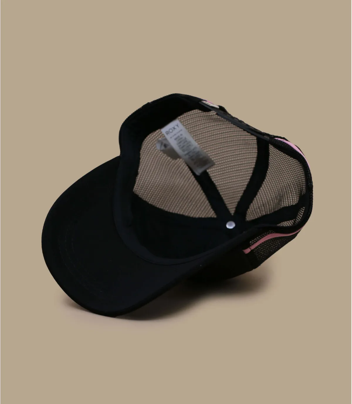 Casquette trucker femme gris et rose - Casquette Trucker Dig This Anthracite Roxy : Headict