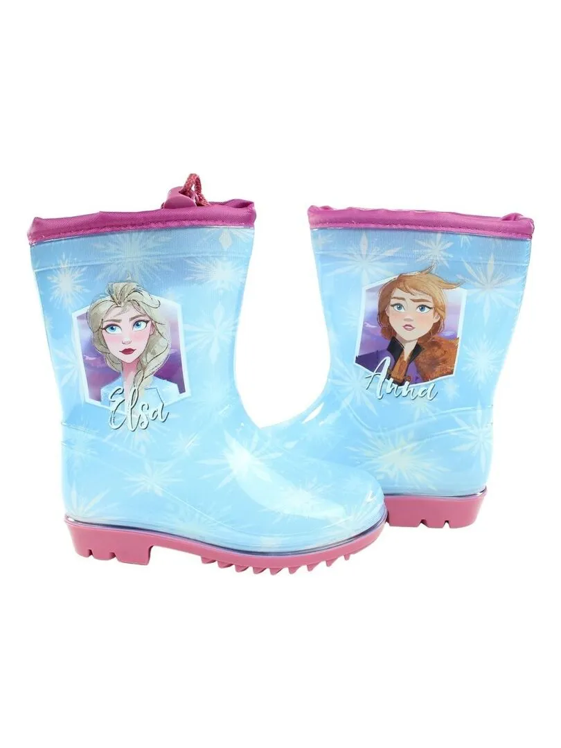 Disney - Bottes fille imprimé La Reine Des Neiges - Bleu