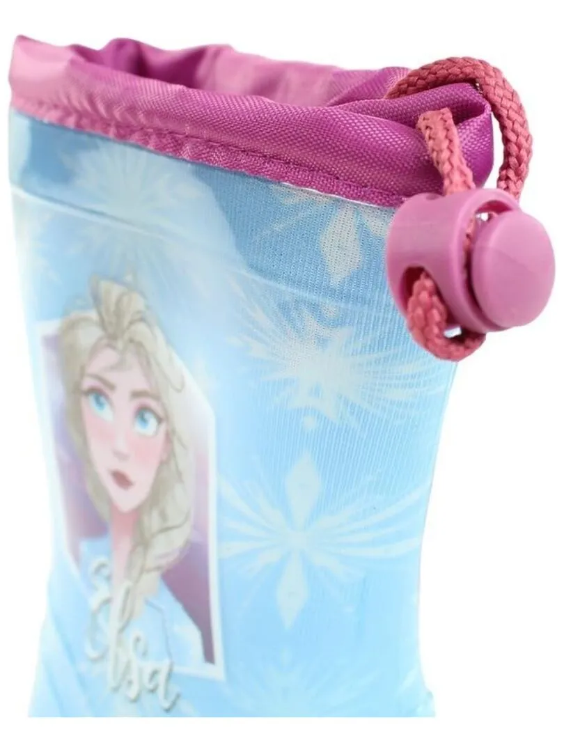 Disney - Bottes fille imprimé La Reine Des Neiges - Bleu