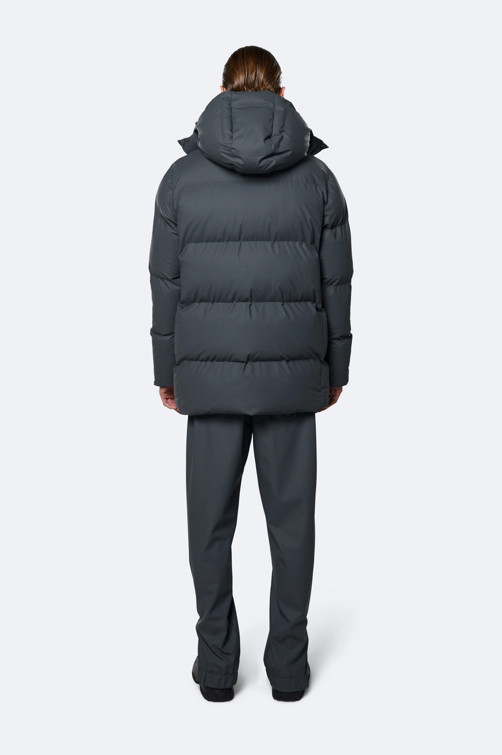 Doudoune RAINS Hooded Puffer Coat Slate