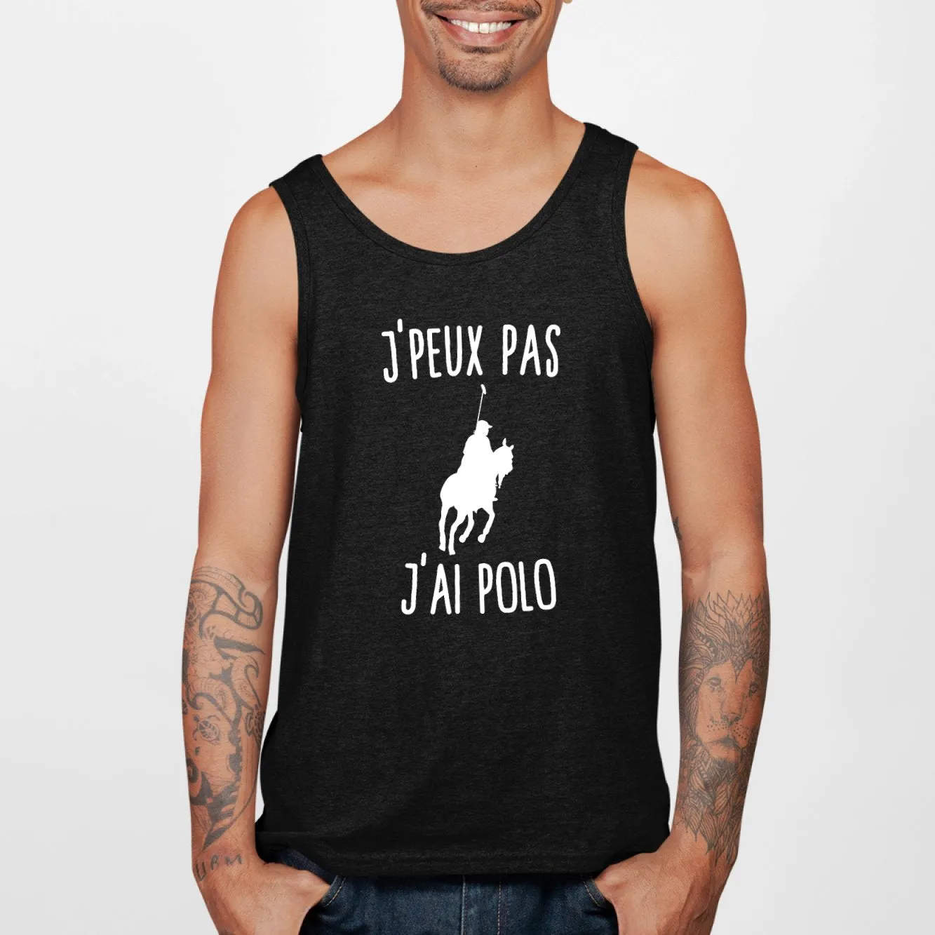 Débardeur Homme J'peux pas j'ai polo