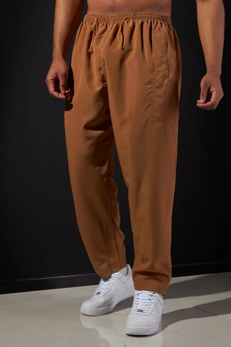 Ensemble 2 pièces qamis + pantalon camel