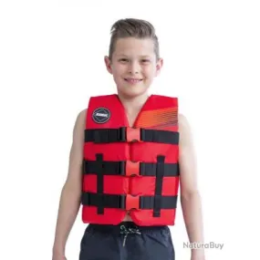 Gilet de sauvetage nylon enfant rouge