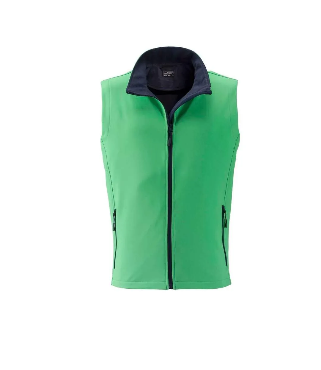 Gilet sans manches micropolaire softshell - JN1128 - vert - Homme