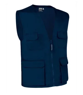 Gilet sans manches multipoches - HARDWARE bleu marine