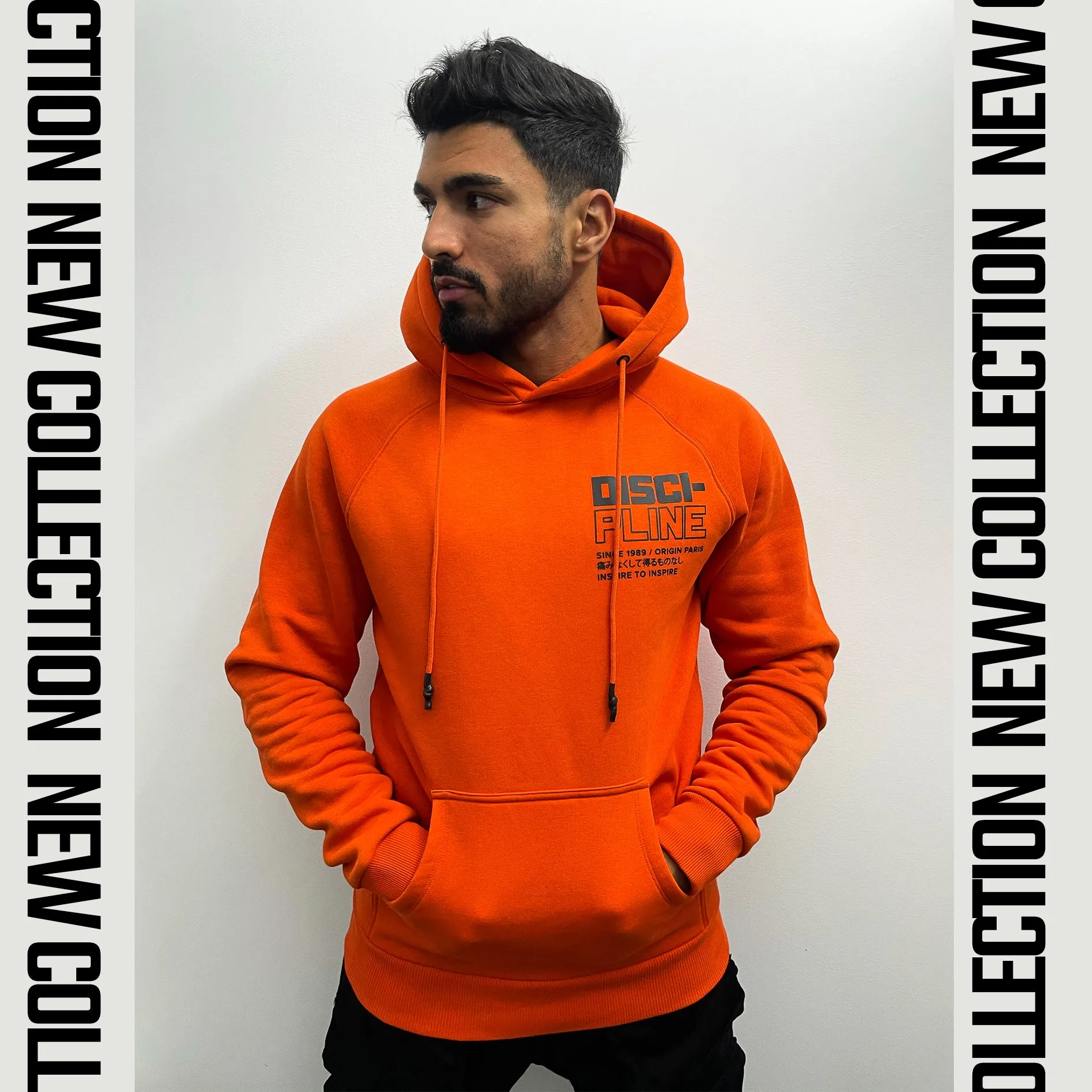 Hoodie Brick Orange Discipline