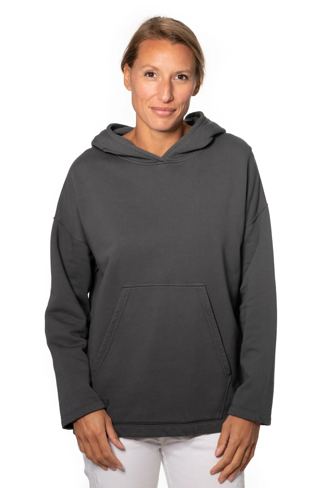 Hoodie en coton bio ALICE anthracite