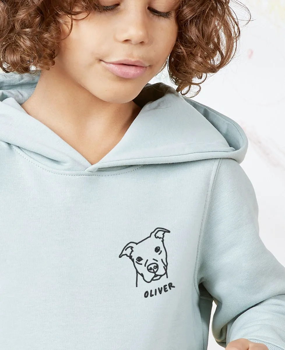 Hoodie enfant Animal brodé personnalisé