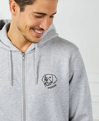 Hoodie enfant Animal brodé personnalisé