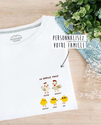 Hoodie homme Famille poule personnalisé