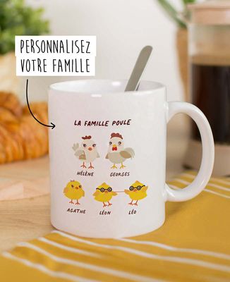 Hoodie homme Famille poule personnalisé