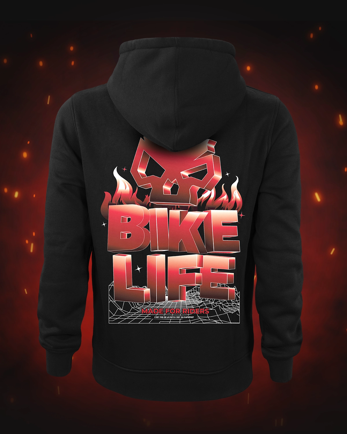 Hoodie Sweat à Capuche BIKELIFE - SUPERMOT® - Boutique Officielle