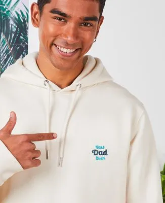 Hoodie zippé homme Best Dad Ever (brodé)