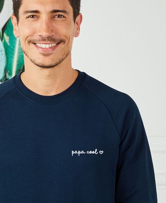 Hoodie zippé homme Papa cool (brodé)