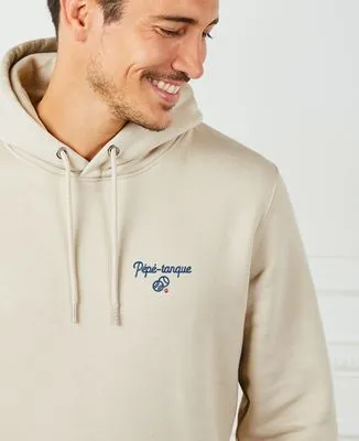 Hoodie zippé homme Pépé-tanque (brodé)