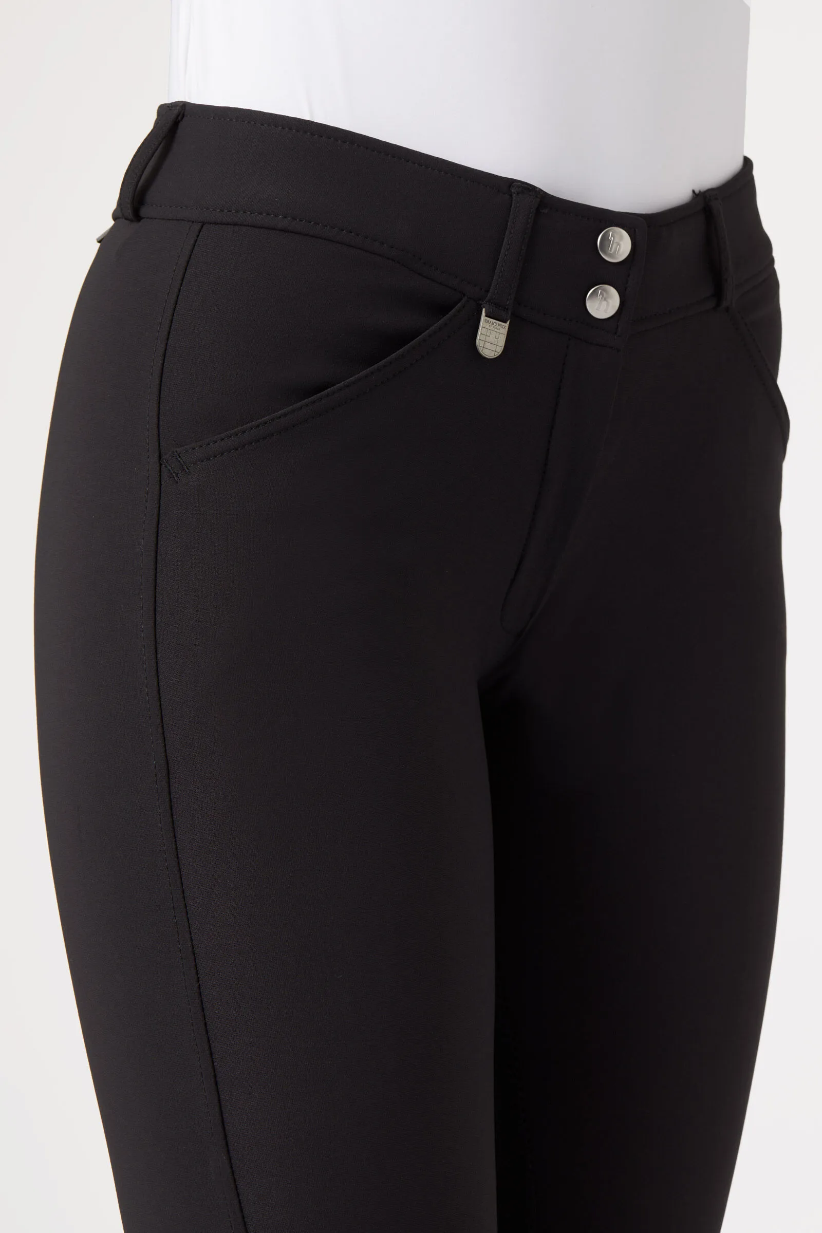 Horze Pantalon d'équitation à fond de peau Grand Prix, femme