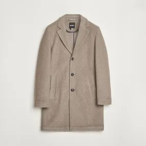 Hyde Structured Wool Coat Dark Beige