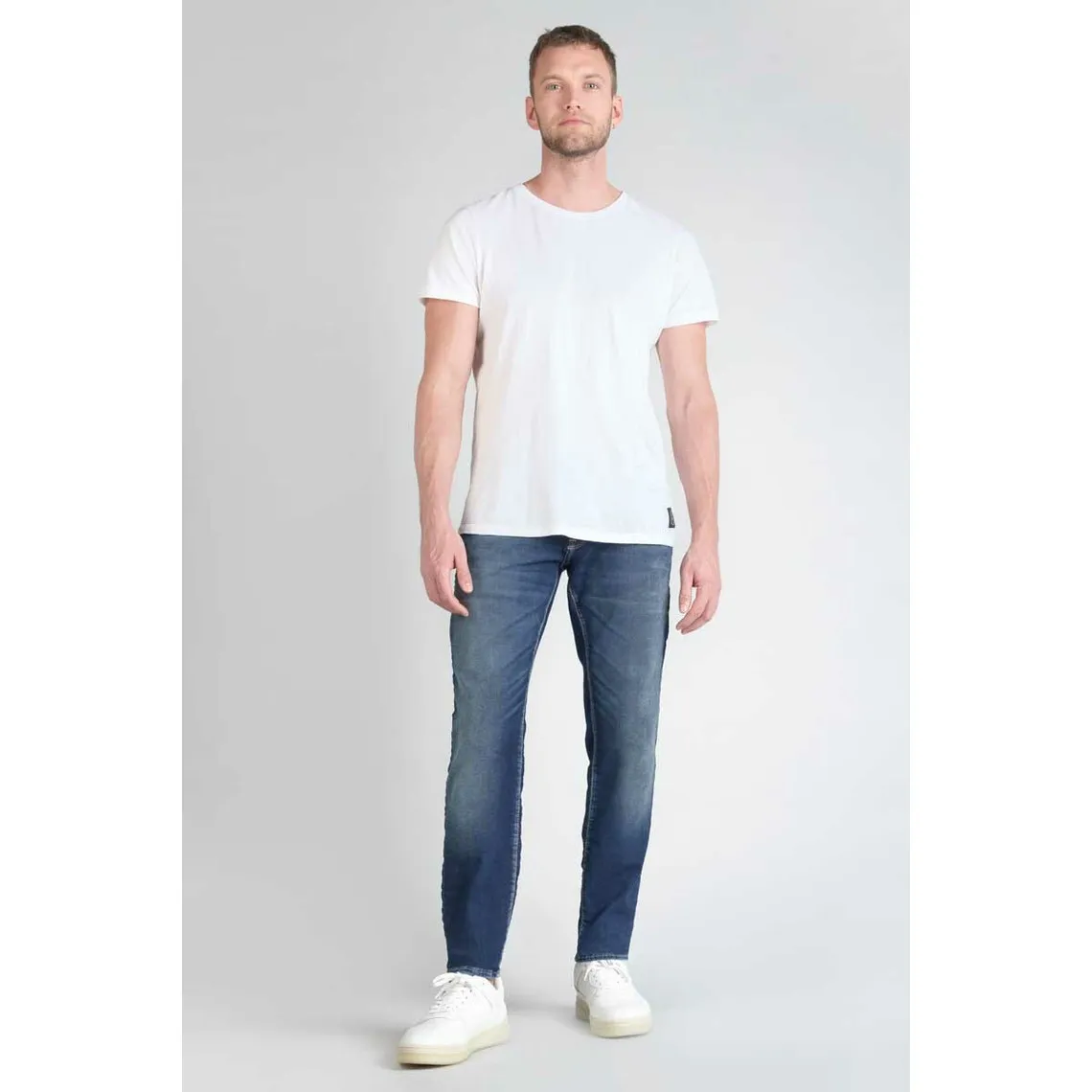 Jeans ajusté BLUE JOGG 700/11, longueur 34 bleu en coton Aiden | 3 Suisses