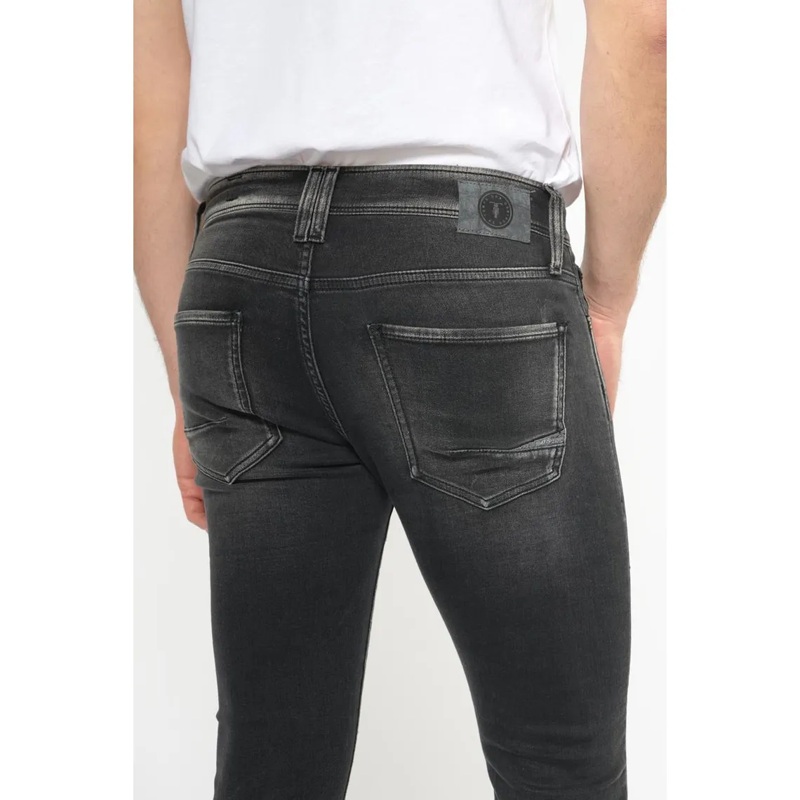 Jeans ajusté BLUE JOGG 700/11, longueur 34 noir en coton Ray | 3 Suisses