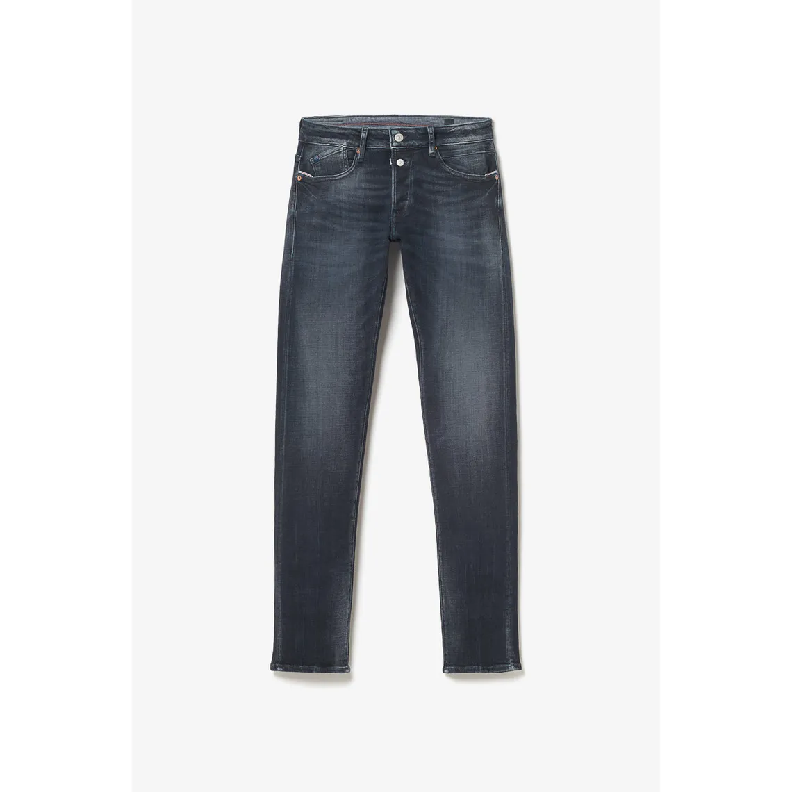 Jeans ajusté stretch 700/11, longueur 34 noir en coton Marc | 3 Suisses