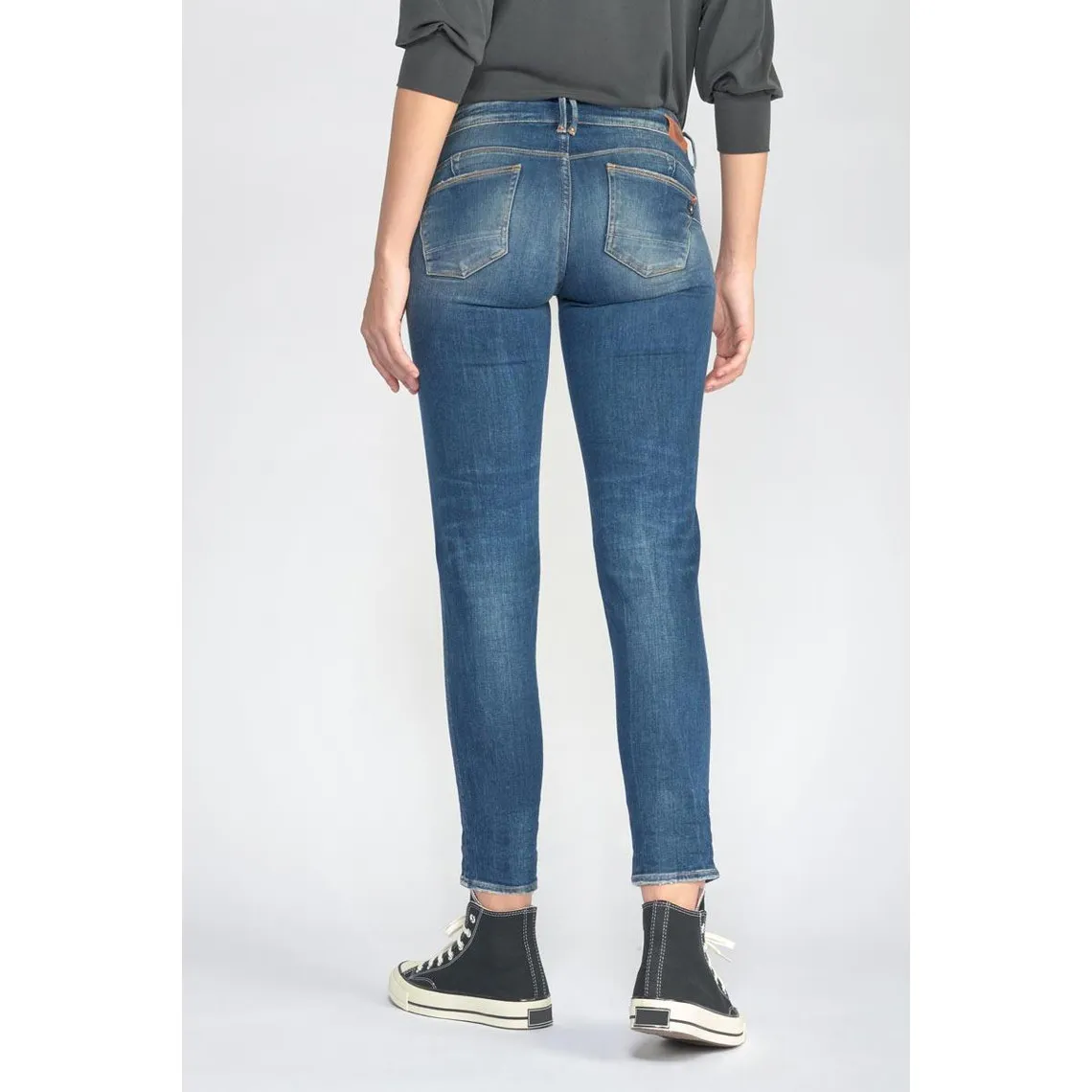 Jeans Foals pulp slim 7/8ème  destroy bleu N°2 en coton | 3 Suisses