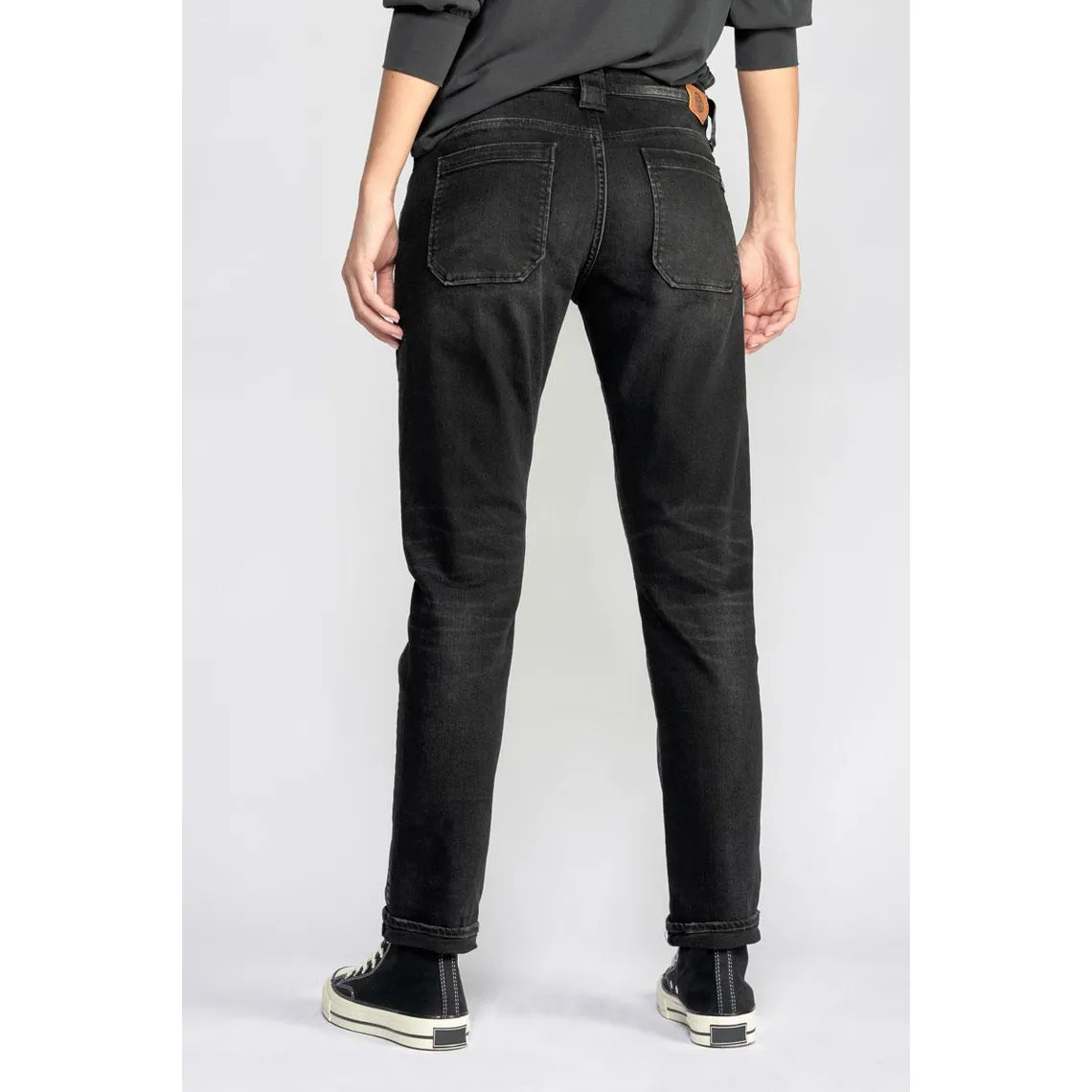 Jeans Gini 200/43 boyfit  noir N°1 en coton | 3 Suisses