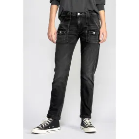 Jeans Gini 200/43 boyfit  noir N°1 en coton | 3 Suisses