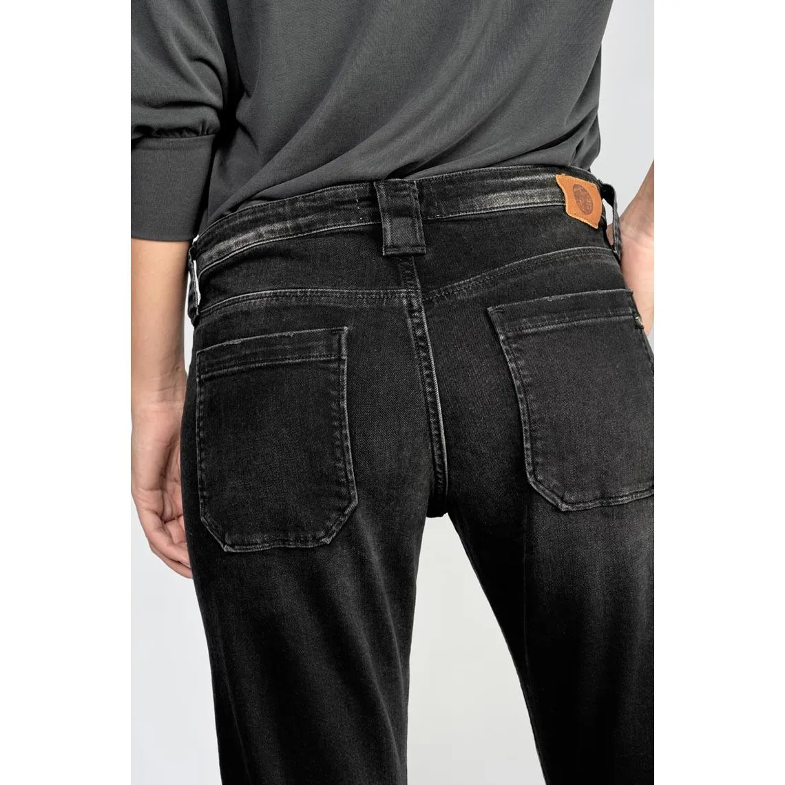 Jeans Gini 200/43 boyfit  noir N°1 en coton | 3 Suisses