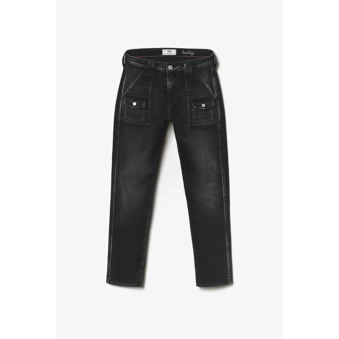 Jeans Gini 200/43 boyfit  noir N°1 en coton | 3 Suisses