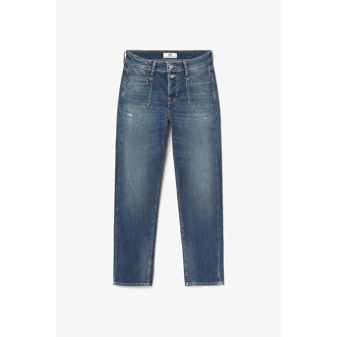 Jeans mom 400/18, 7/8ème bleu en coton Tess | 3 Suisses