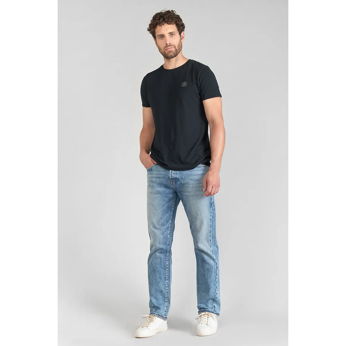 Jeans regular, droit 700/20 regular, longueur 34 bleu en coton Levi | 3 Suisses