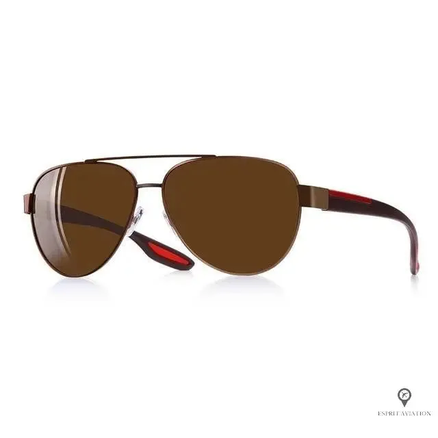 Lunette Aviateur Homme De Soleil Marron