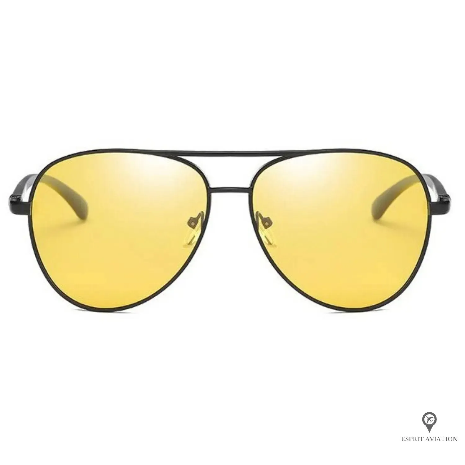 Lunette Pilote Homme Jaune